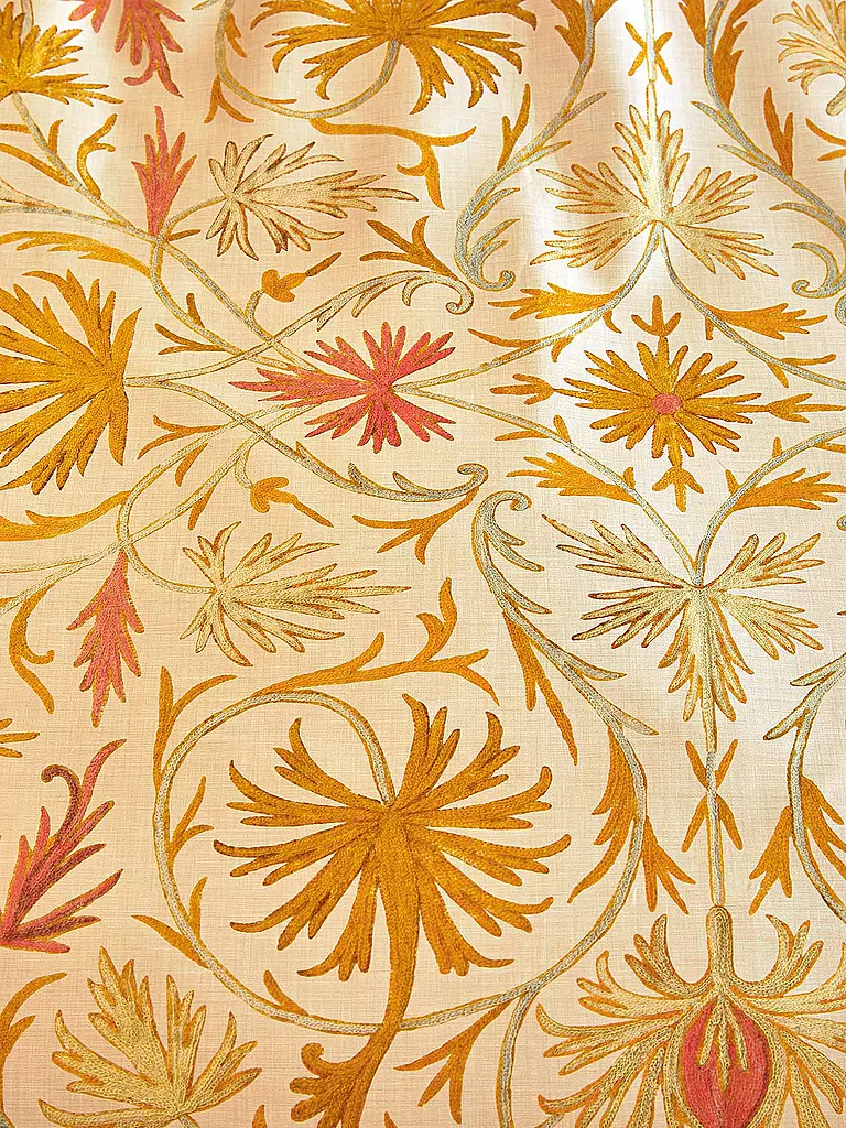 ESSENZA | Satin Bettwäsche 70x90cm / 140x200cm Vicia Yellow Straw | orange