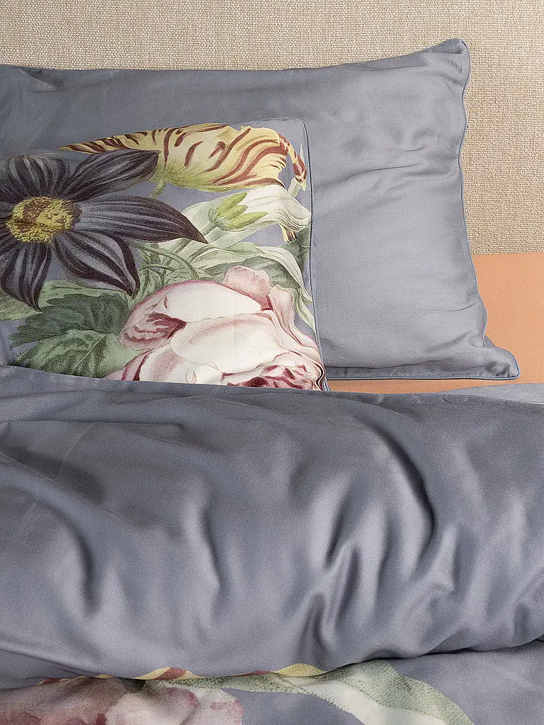 ESSENZA | Satin Bettwäsche 70x90cm / 140x220cm MADIA Global Grey | hellgrau