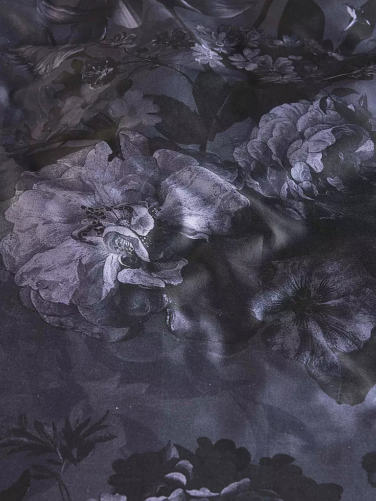 ESSENZA | Satin Bettwäsche 70x90cm/140x200cm FLOOR Nightblue | dunkelblau