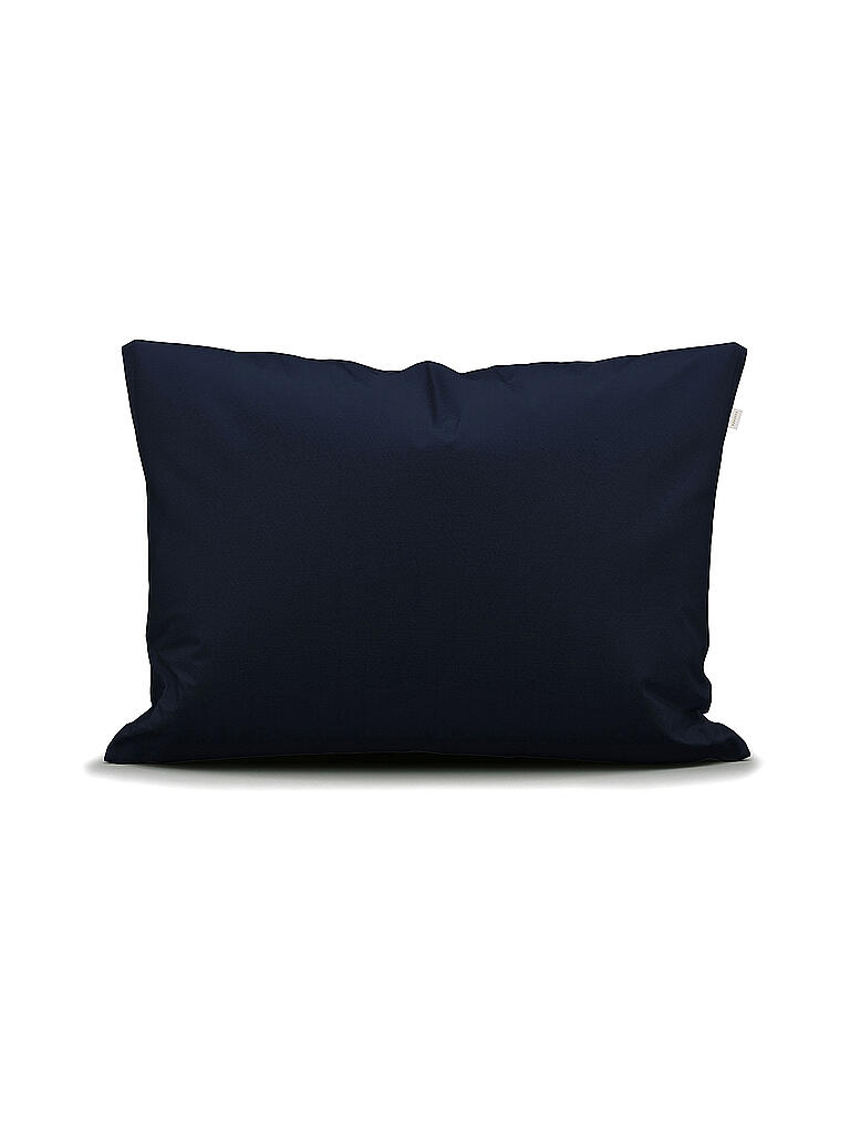 ESSENZA | Satin Bettwäsche FEDA 2x 70x90cm/200x200cm Nightblue | dunkelblau
