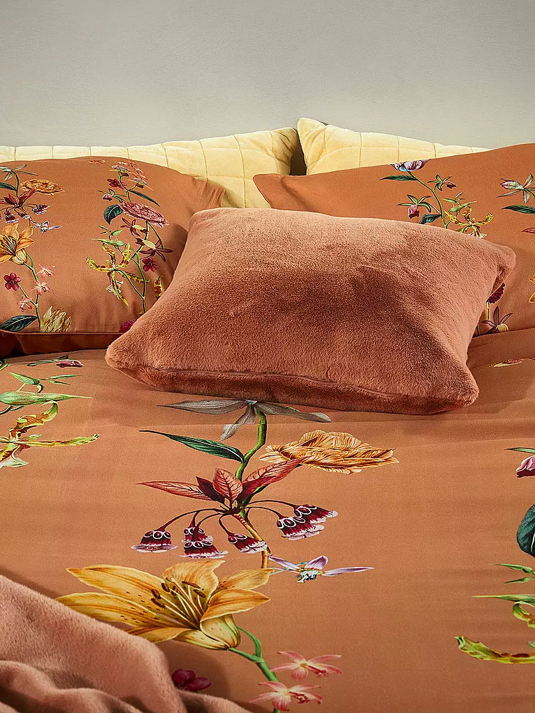 ESSENZA | Satin Bettwäsche FEDA 70x90cm/140x200cm Bright Terra | camel