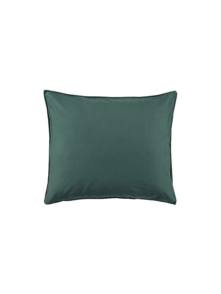 ESSENZA | Satin-Bettwäsche 70x90cm/140x200cm Green | dunkelgrün