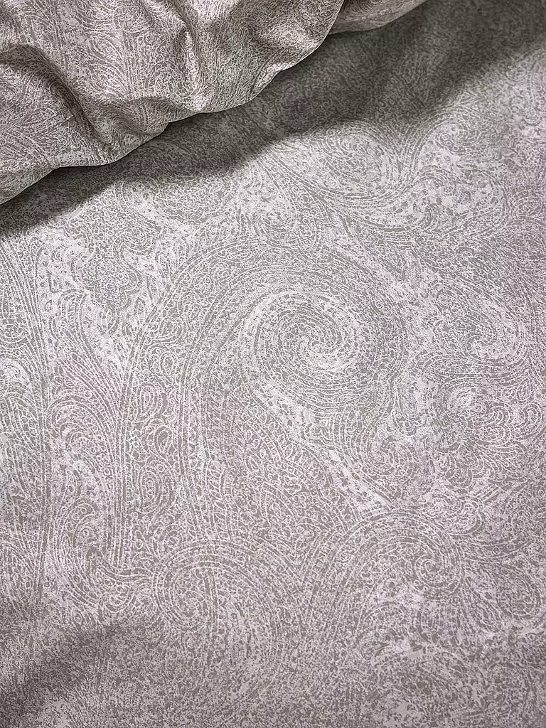 ESSENZA | Satin-Bettwäsche FABRICE 70x90cm/140x200cm Cloud Grey | hellgrau