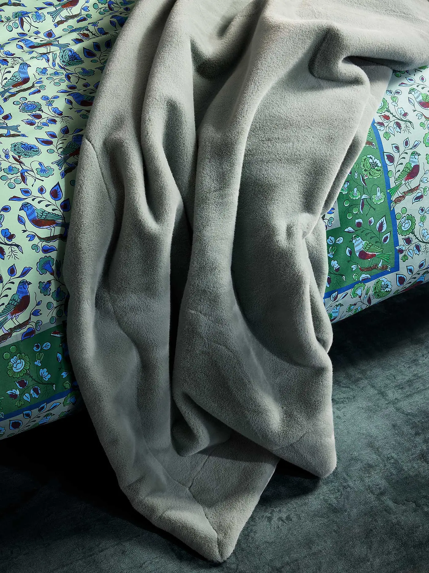 ESSENZA | Satin-Bettwäsche VALERIA 70x90cm/140x200cm Subtle Green  | mint