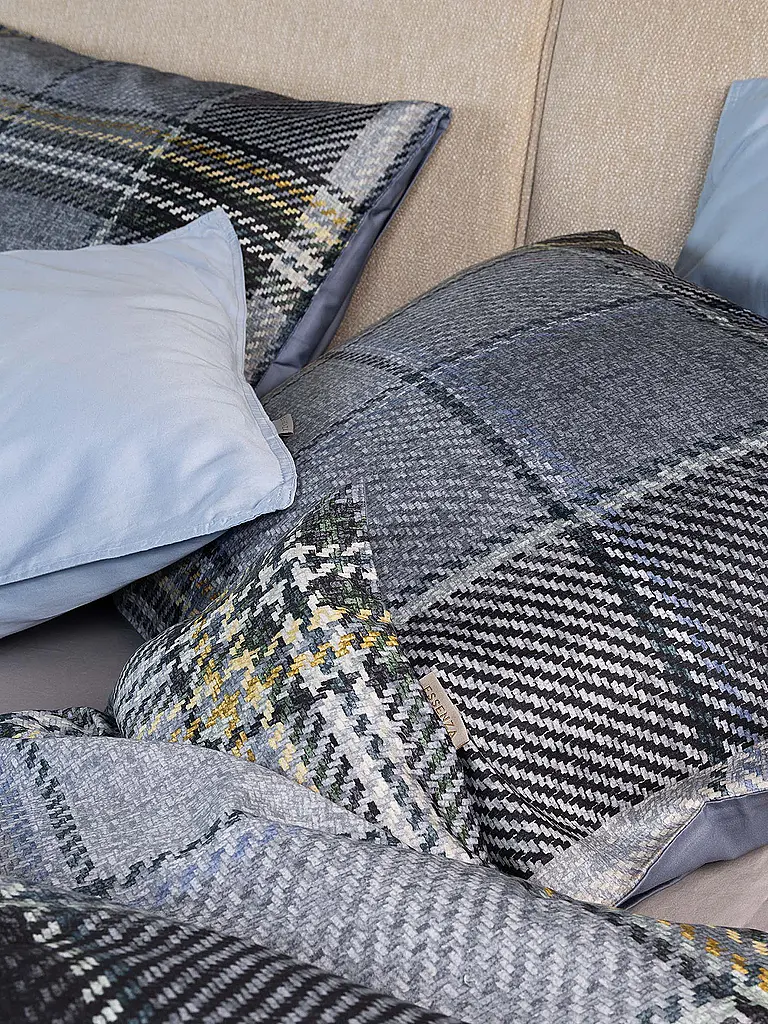 ESSENZA | Twill Bettwäsche 70x90cm / 140x200cm MEAU Global Grey | grau