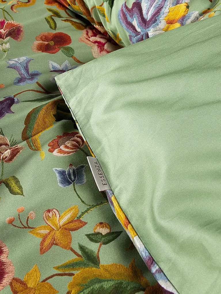 ESSENZA | Twill Bettwäsche 70x90cm / 140x200cm ROSANELLA Basil Green | 