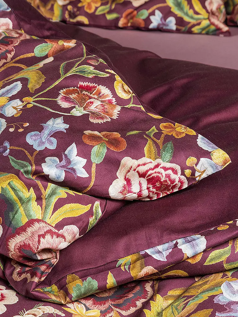 ESSENZA | Twill Bettwäsche 70x90cm / 140x200cm ROSANELLA Mauve / Wine | 