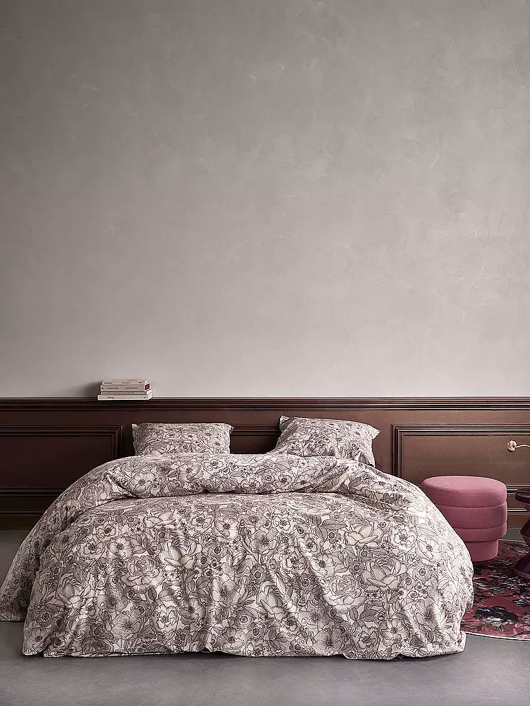 ESSENZA | Twill Bettwäsche CAMILLE 70x90cm / 140x200cm Plum Wine | beere