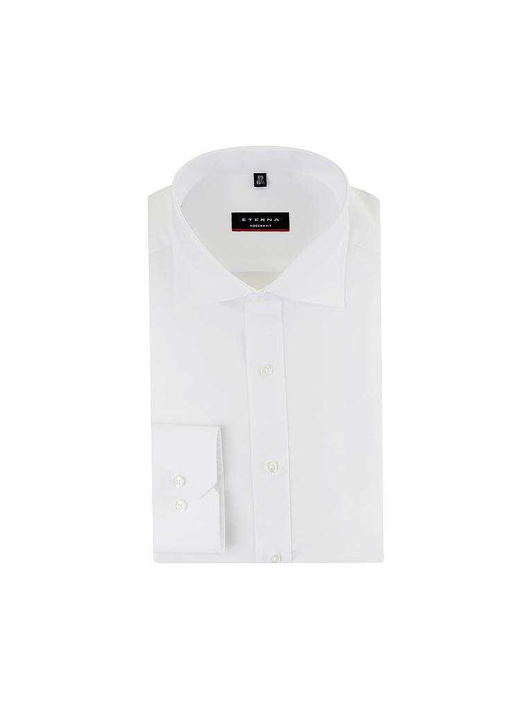 ETERNA | Hemd  Modern-Fit (Extralange Ärmel) | weiß