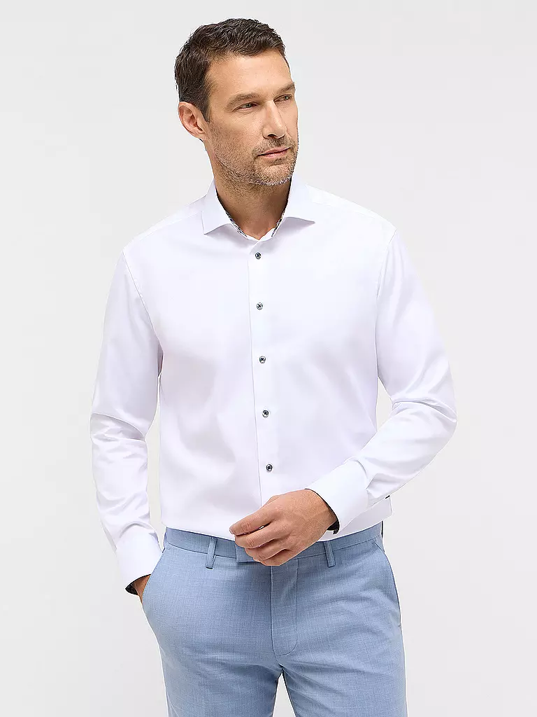 ETERNA | Hemd Modern Fit  | weiss