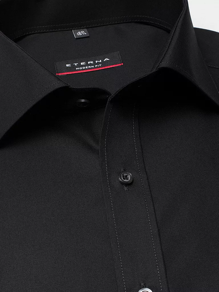 ETERNA | Hemd Modern Fit  | schwarz