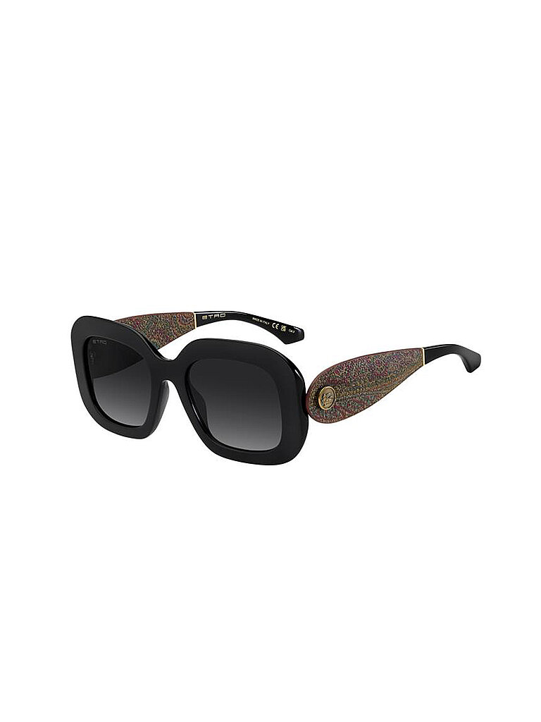 ETRO Damen ETRO ETRO 0141/G/S 807/9O Sonnenbrillen Acetat Schwarz Grau Quadratisch Normal Nuanciert