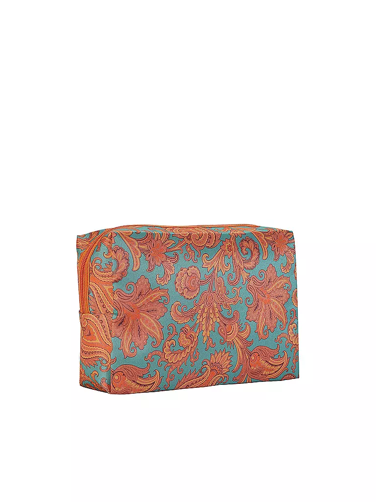 ETRO | Kosmetiktasche (53 Türkis / Camel) | türkis