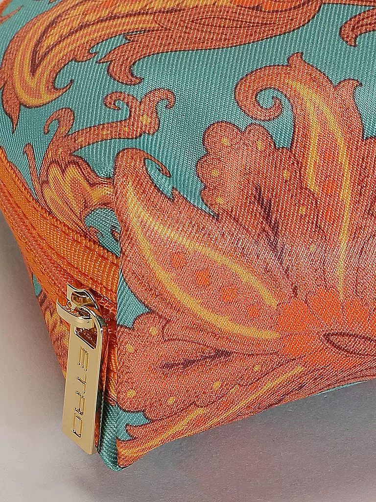 ETRO | Kosmetiktasche - Beauty Case (53 Türkis / Camel) | türkis