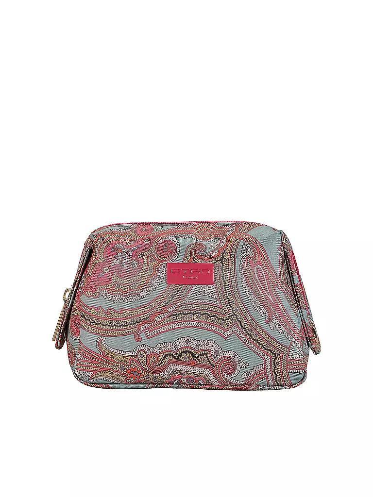ETRO | Kosmetiktasche - Beauty Case (54 Türkis / Rot) | türkis