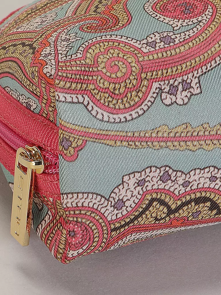 ETRO | Kosmetiktasche - Beauty Case (54 Türkis / Rot) | türkis