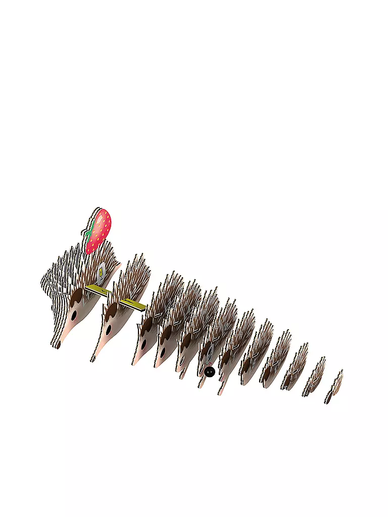 EUGY | 3D Bastelset Igel | keine Farbe