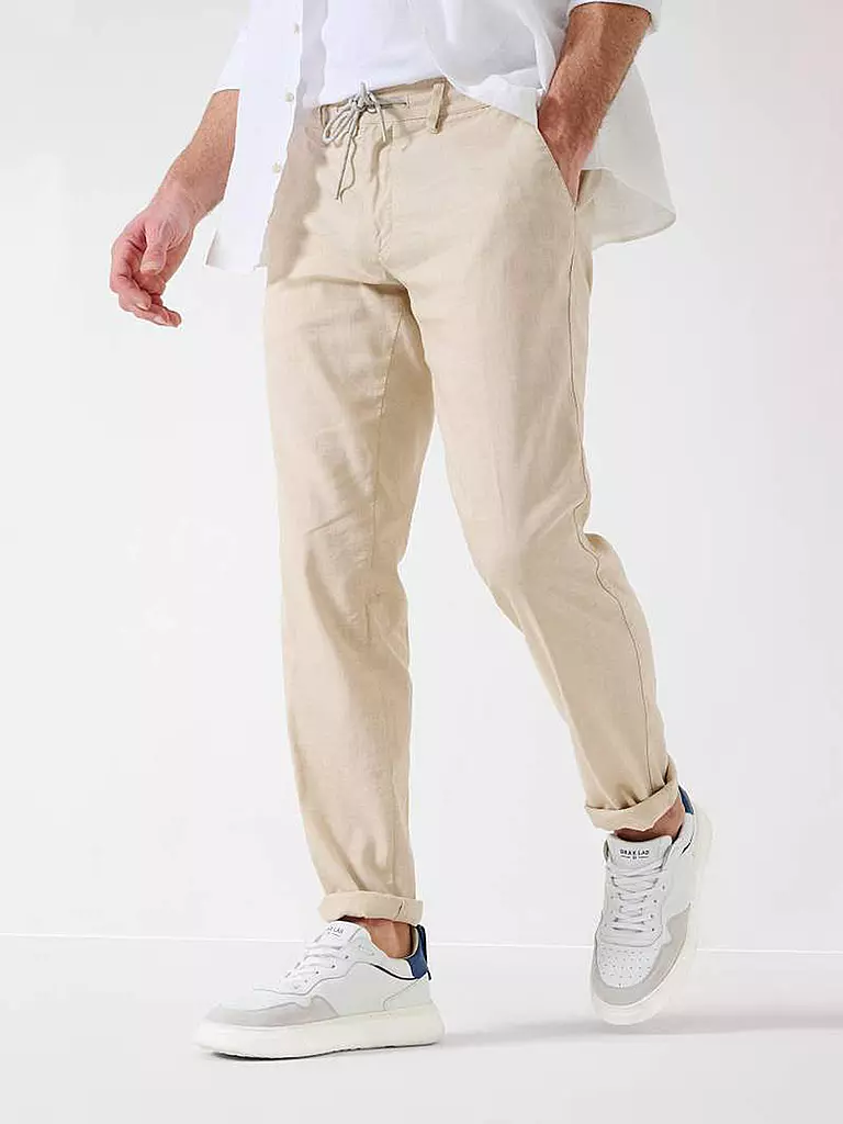 EUREX | Leinenhose Regular Fit TILL | beige