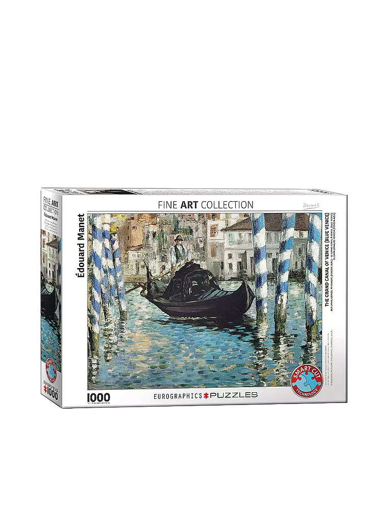 EUROGRAPHICS | Puzzle - Der Canal Grande von Venedig Blaues Venedig von Edouard Manet 1000 Teile  | keine Farbe