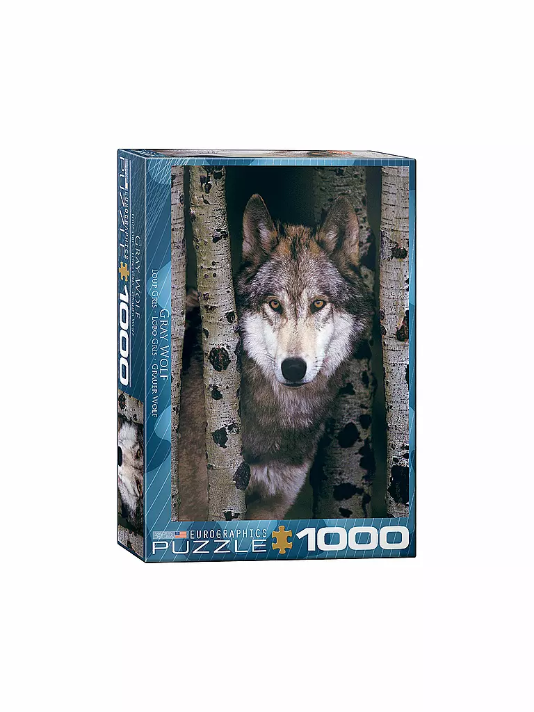 EUROGRAPHICS | Puzzle - Gray Wolf (1000 Teile) | bunt