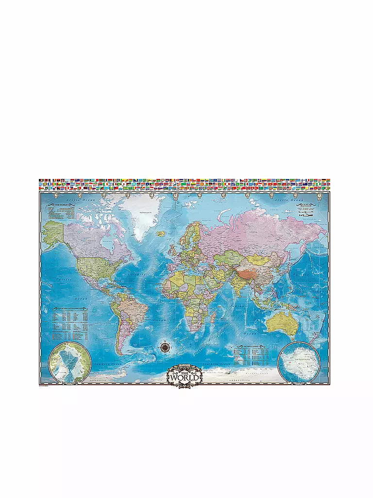EUROGRAPHICS | Puzzle - Map of the World (1000 Teile) | bunt