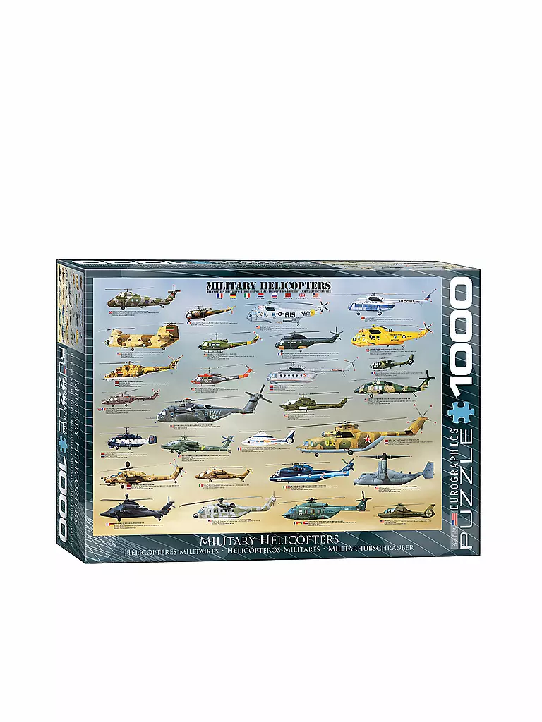 EUROGRAPHICS | Puzzle - Military Helicopters (1000 Teile) | bunt