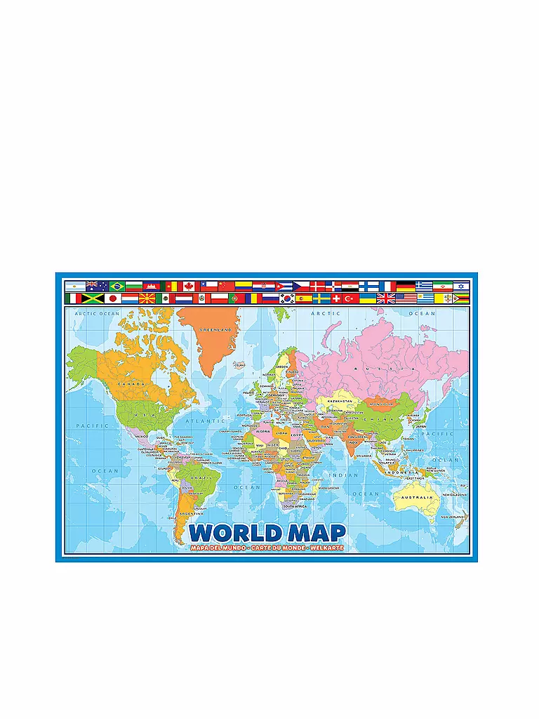 EUROGRAPHICS | Puzzle - Modern Map of the World (1000 Teile) | bunt