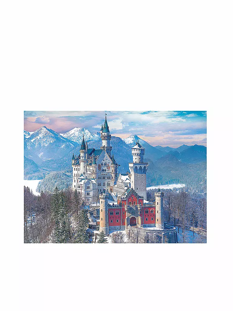 EUROGRAPHICS | Puzzle - Neuschwanstein im Winter (1000 Teile) | bunt