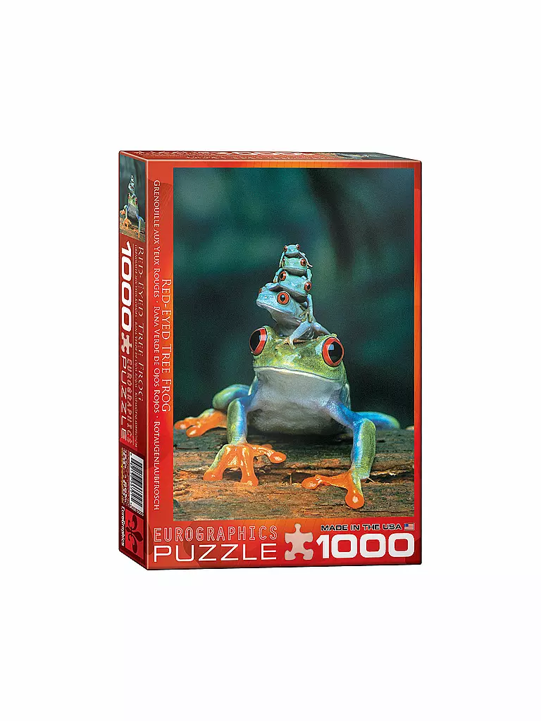 EUROGRAPHICS | Puzzle - Red-Eyed Tree Frog (1000 Teile) | bunt