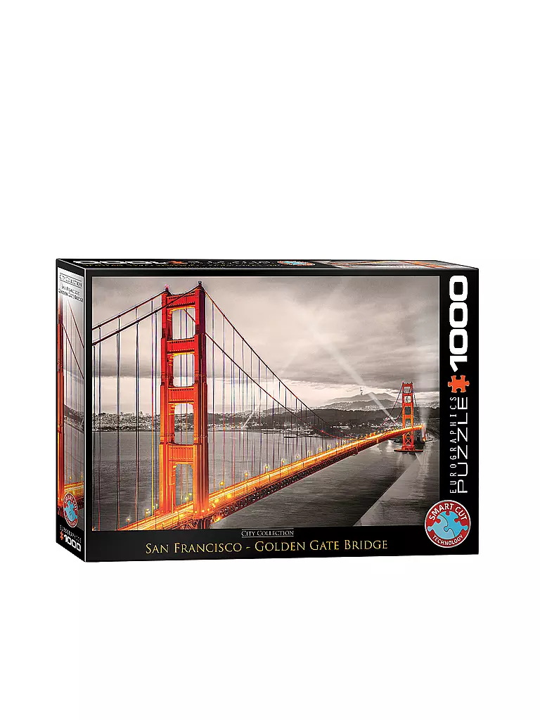 EUROGRAPHICS | Puzzle - San Francisco Golden Gate Bridge 1000 Teile  | keine Farbe