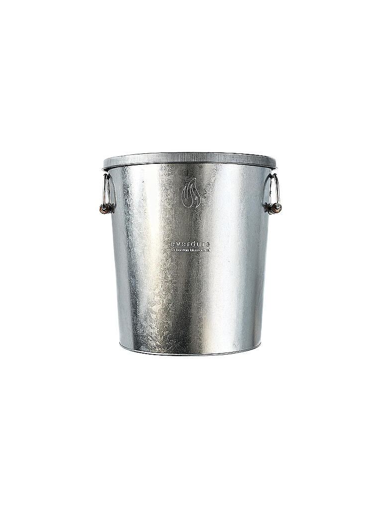 EVERDURE BY HESTON BLUMENTHAL | Aschebehälter mit Deckel verzinkt | silber