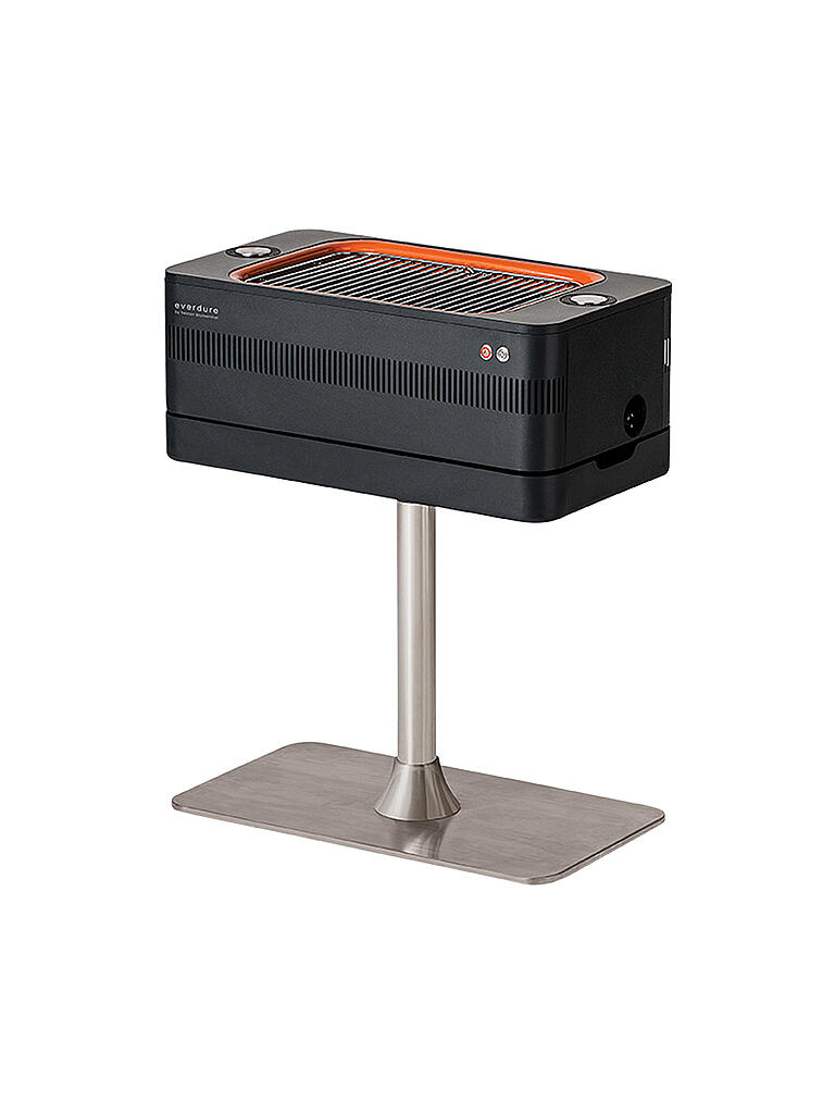 EVERDURE BY HESTON BLUMENTHAL | Holzkohlegrill mit elektrischem Anzünder und Standfuß Fusion Schwarz | schwarz