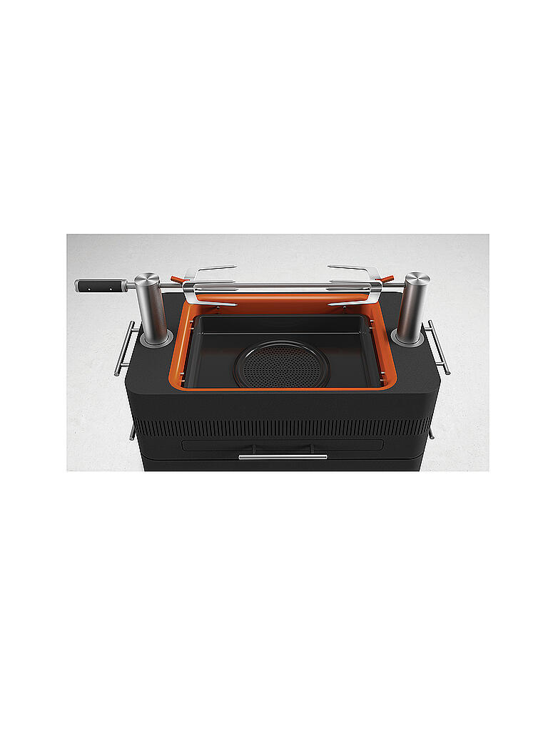 EVERDURE BY HESTON BLUMENTHAL | Holzkohlegrill mit elektrischem Anzünder und Standfuß Fusion Schwarz | schwarz