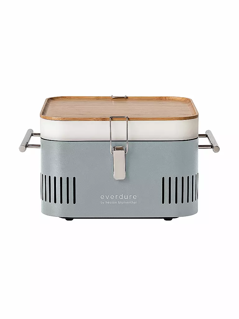 EVERDURE BY HESTON BLUMENTHAL | Tragbarer Holzkohlegrill CUBE Stone | grau