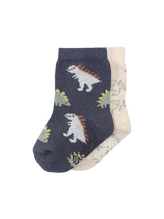 EWERS | Baby Socken DINO 2er Pkg marine