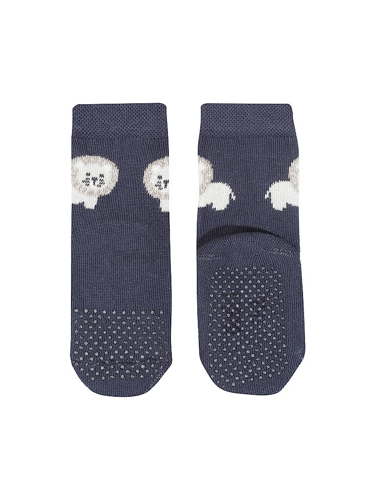 EWERS Baby Jungen Krabbelsocken Löwe blau | 17-18