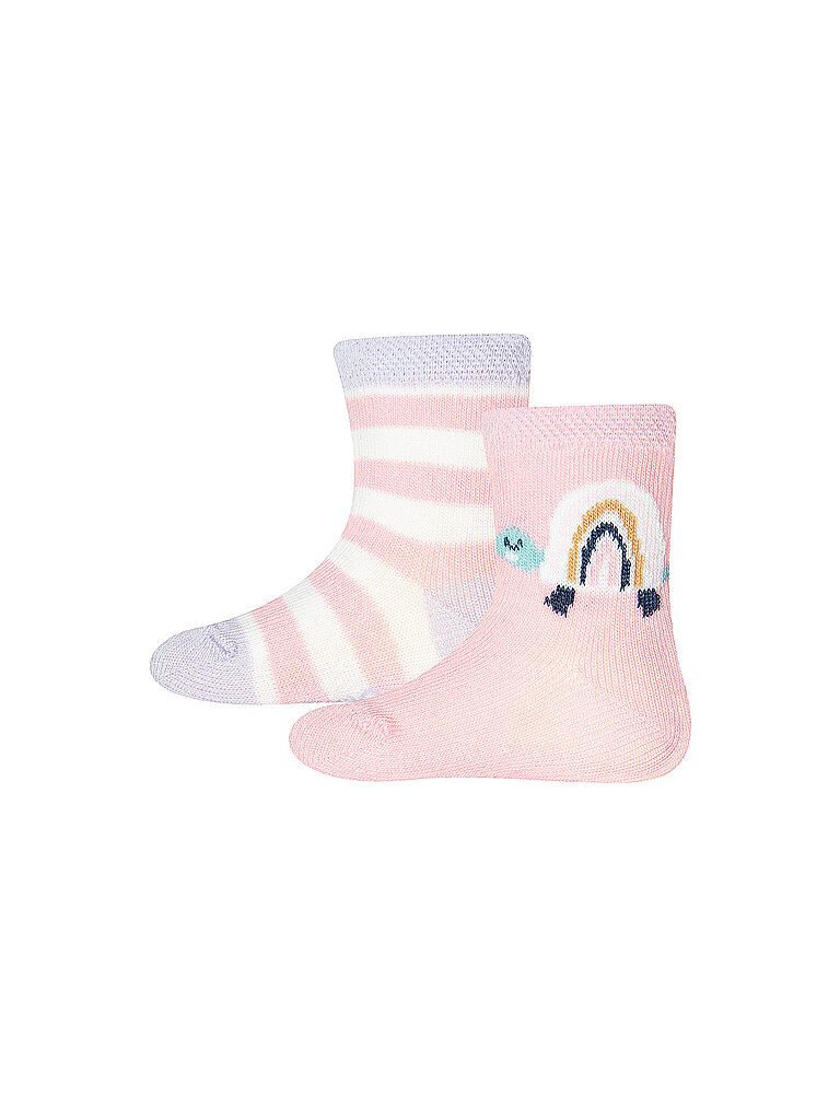EWERS Baby Mädchen Socken 2er Pkg Schildkröte rosa | 16-17