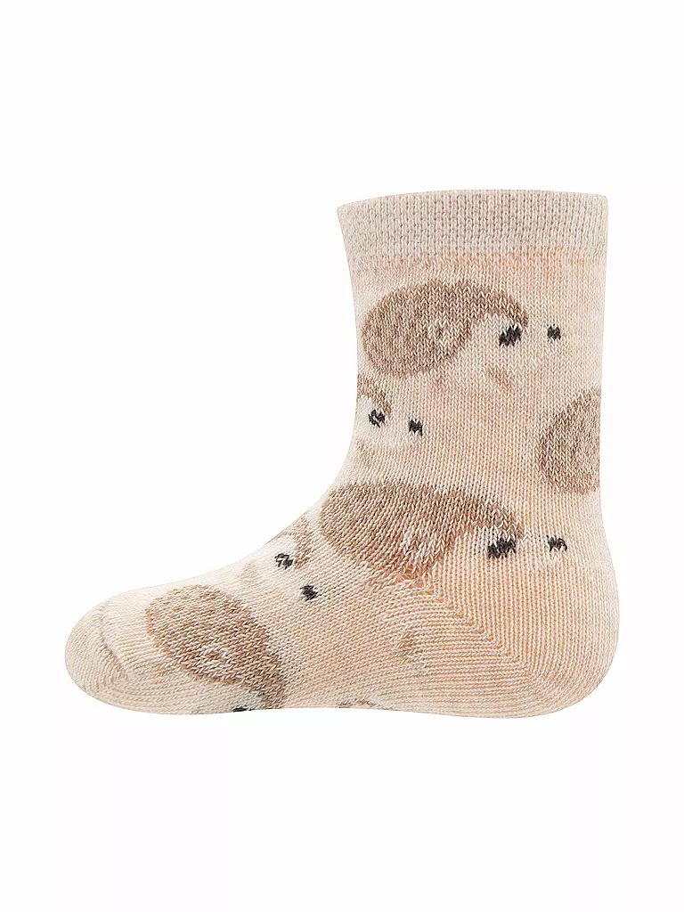 EWERS | Baby Socken 2-er Pkg natur / gruen2 | creme