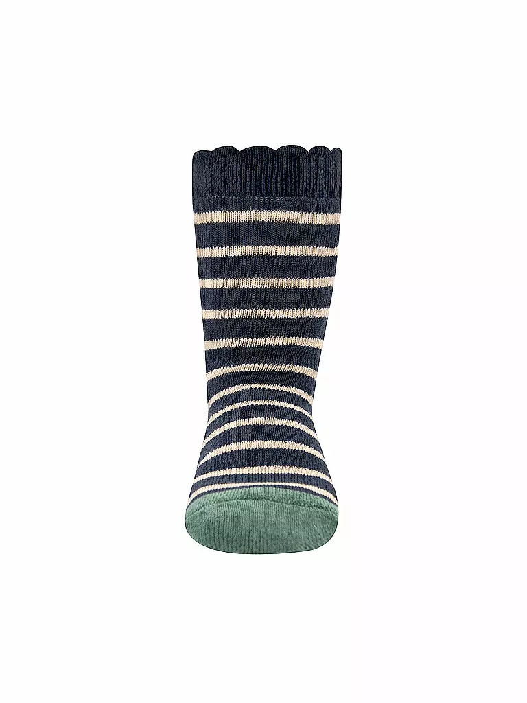 EWERS | Baby Socken 2er Pkg ABS Bär blau | dunkelblau