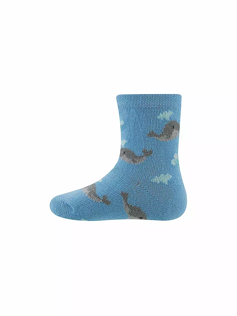 EWERS | Baby Socken 2er Pkg h.blau | hellblau