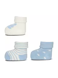 EWERS | Baby Socken 3er Pkg. latte/silber | blau