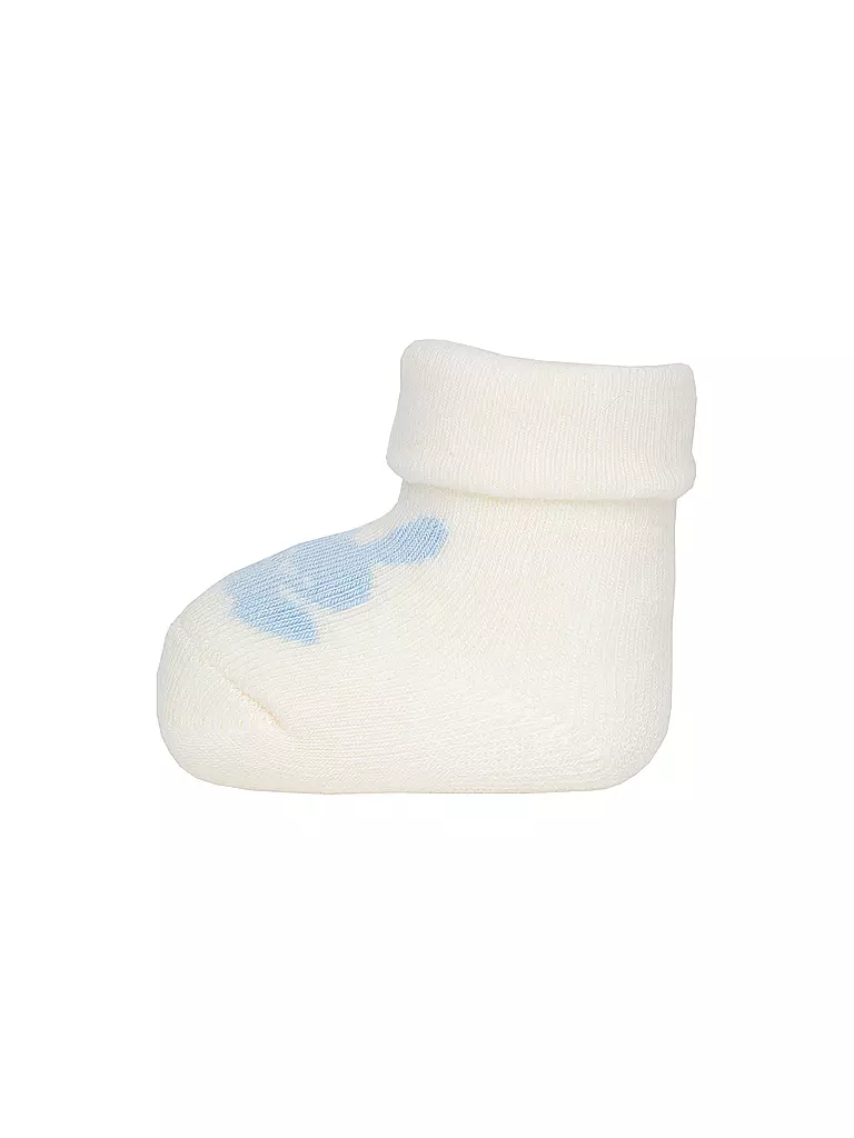 EWERS | Baby Socken 3er Pack h.blau | creme