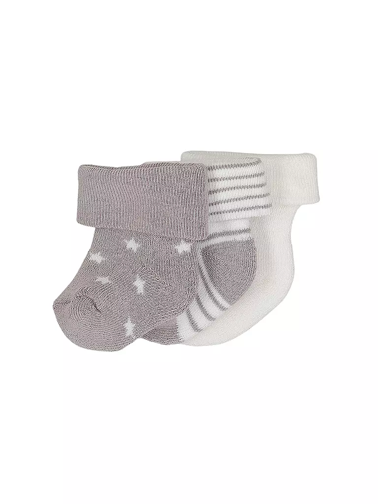 EWERS | Baby Socken 3er Pkg. latte/silber | creme