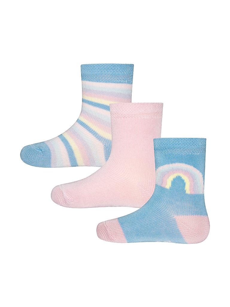 EWERS | Mädchen-Socken 3-er Pkg. blau rosa | bunt