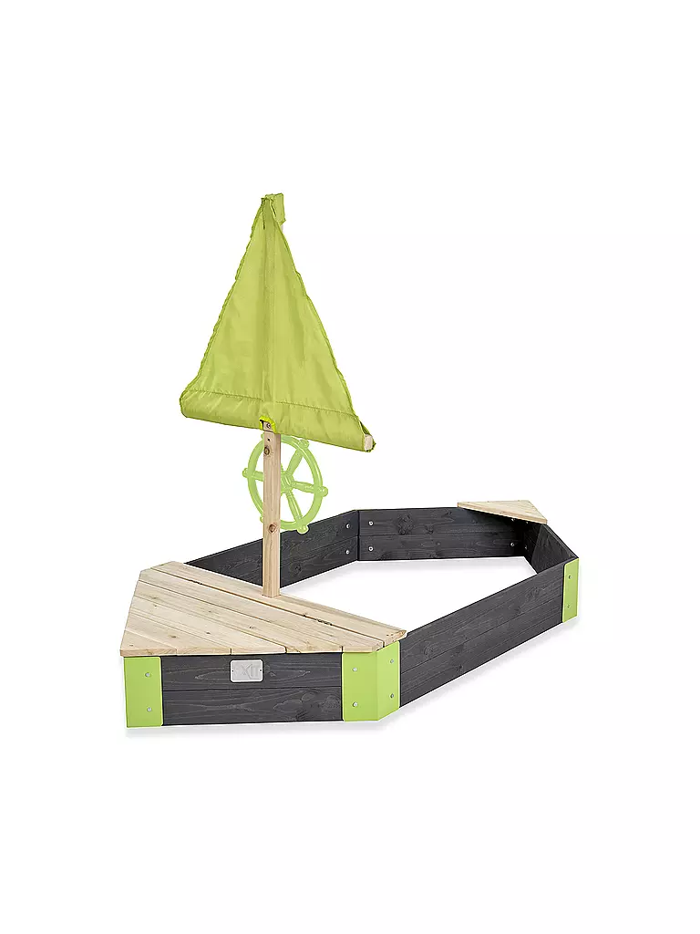 EXIT TOYS | Aksent Holzsandkasten Boot 190x90cm | keine Farbe