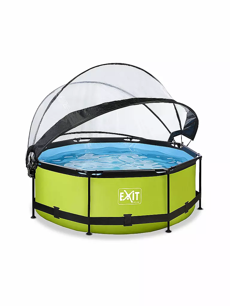 EXIT TOYS | Lime Pool ø244x76cm mit Abdeckung und Filterpumpe | keine Farbe