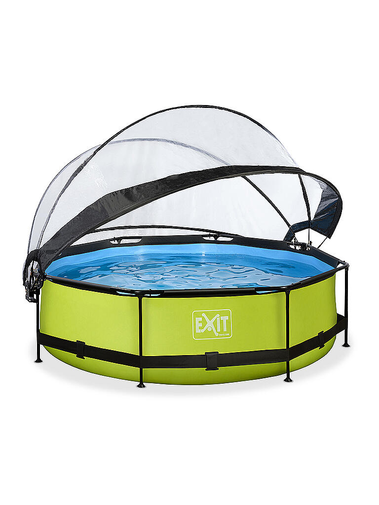 EXIT TOYS | Lime Pool ø300x76cm mit Abdeckung und Filterpumpe | keine Farbe