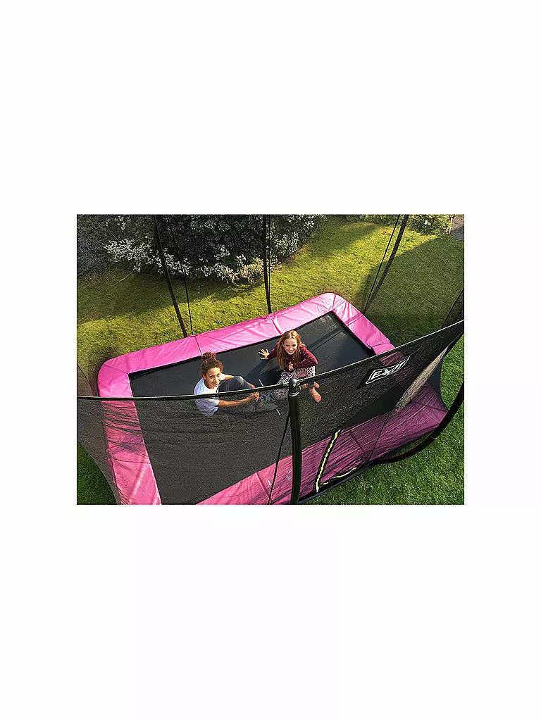 EXIT TOYS | Silhouette Bodentrampolin 244x366cm mit Sicherheitsnetz | keine Farbe