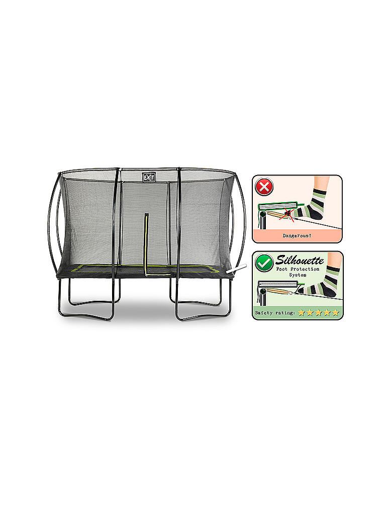 EXIT TOYS | Silhouette Trampolin 214x305cm | keine Farbe