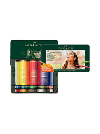 FABER-CASTELL | Lápices de colores 102 piezas. Polychromos Estuche metálico